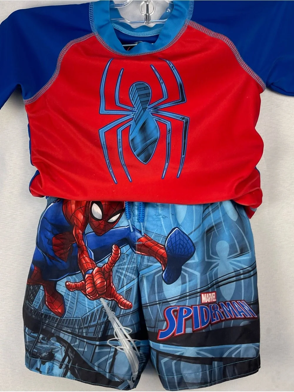 Marvel Boys' Spider-Man Red & Blue Swim Set